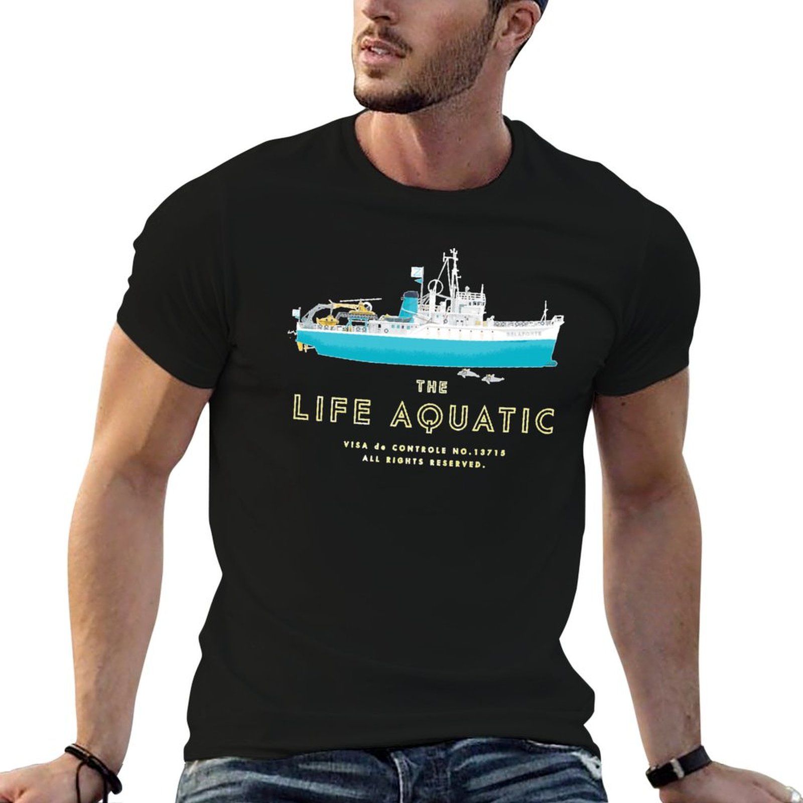 Aquatic Sports Wear - T-shirt The Life Aquatic With Steve