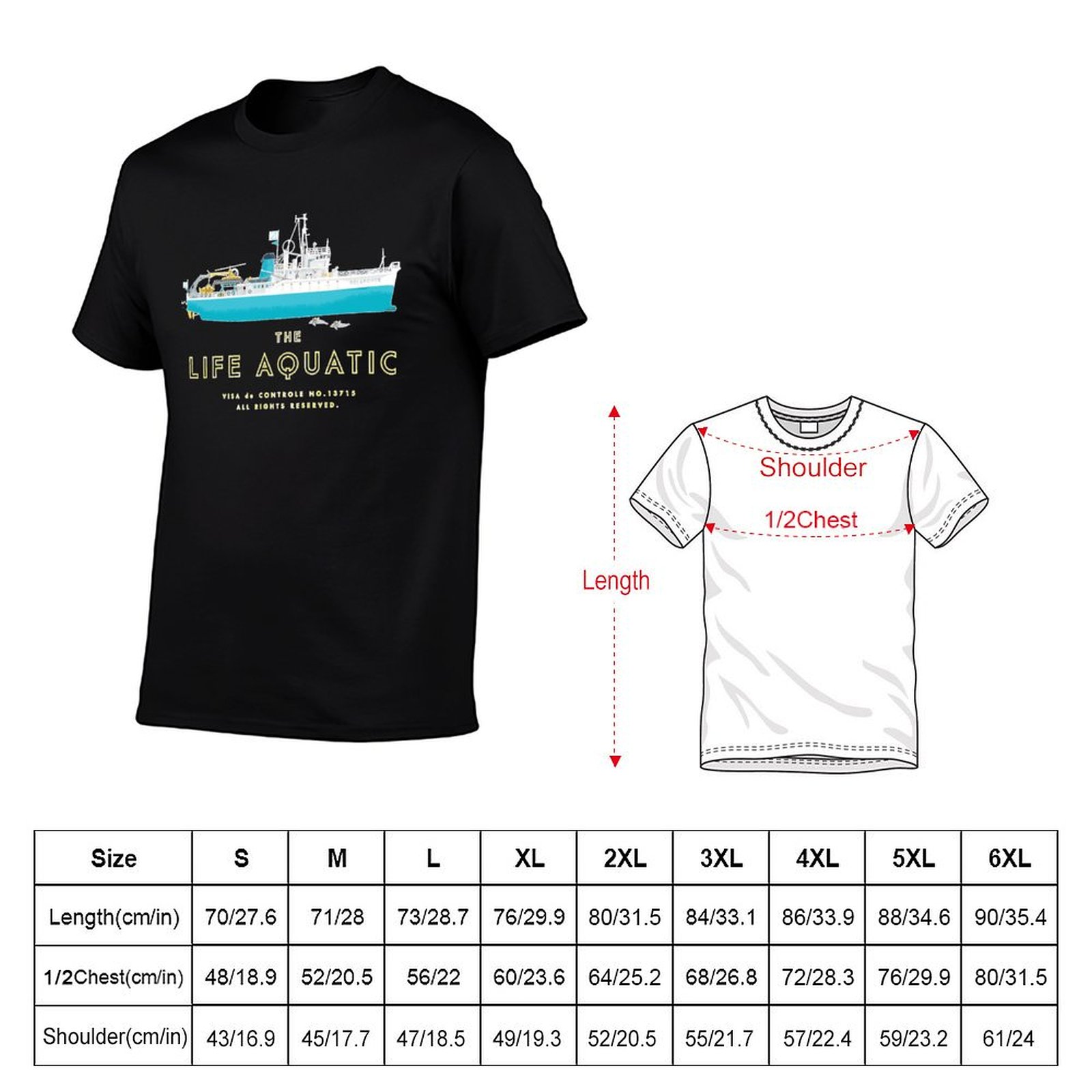 T-shirt The Life Aquatic With  - Aquatic Sports Wear avis et prix