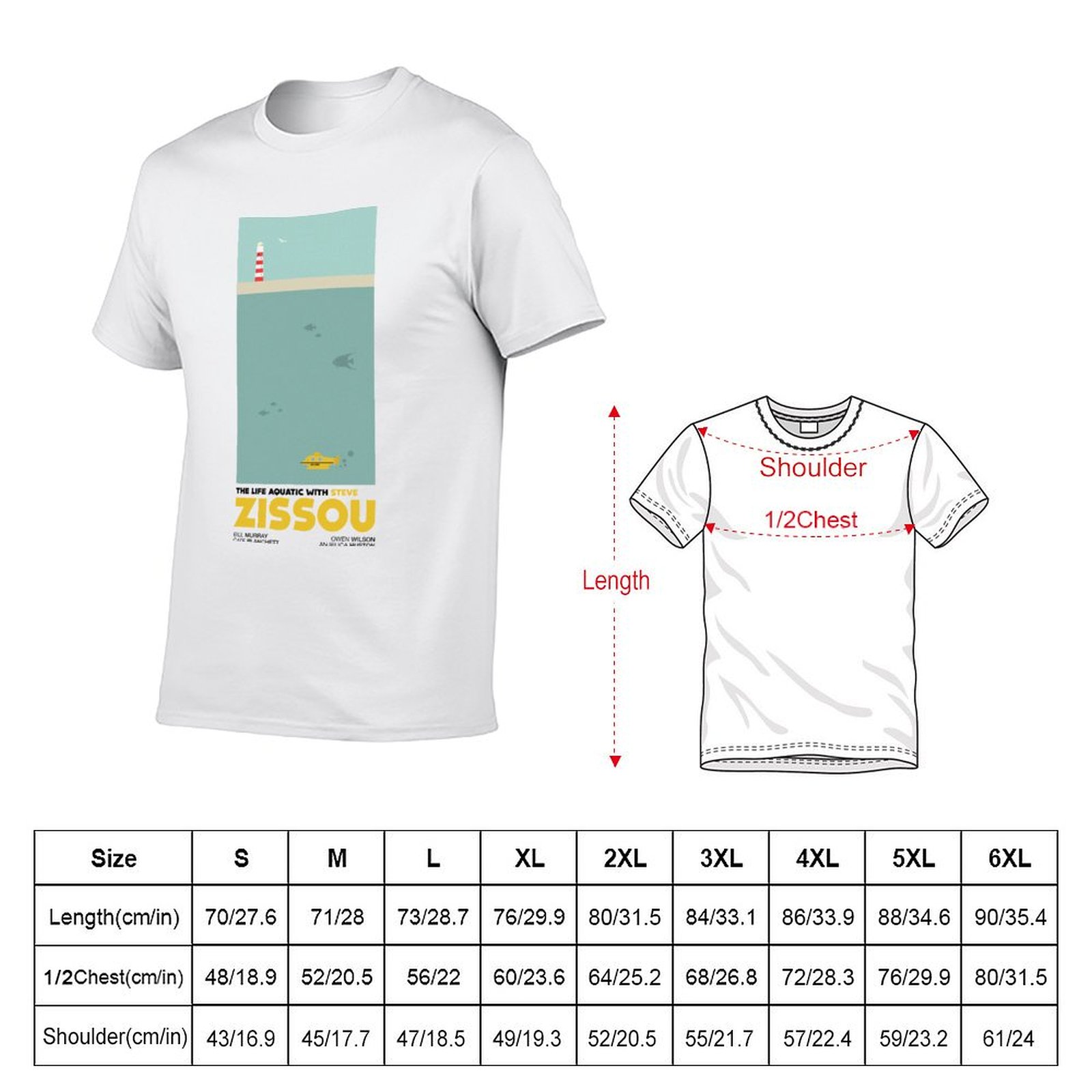 T-shirt The Life Aquatic (With - Aquatic Sports Wear avis et prix
